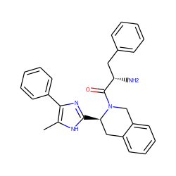 Cc1[nH]c([C@@H]2Cc3ccccc3CN2C(=O)[C@@H](N)Cc2ccccc2)nc1-c1ccccc1 ZINC000036216159