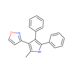 Cc1[nH]c(-c2ccccc2)c(-c2ccccc2)c1-c1ccon1 ZINC000169352547