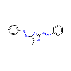 Cc1[nH]c(N=Nc2ccccc2)nc1N=Nc1ccccc1 ZINC000253986495