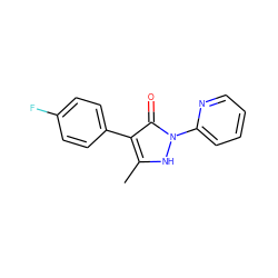 Cc1[nH]n(-c2ccccn2)c(=O)c1-c1ccc(F)cc1 ZINC000073222944