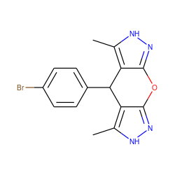 Cc1[nH]nc2c1C(c1ccc(Br)cc1)c1c(n[nH]c1C)O2 ZINC001772607004