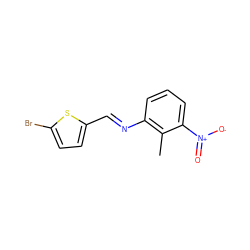 Cc1c(/N=C/c2ccc(Br)s2)cccc1[N+](=O)[O-] ZINC000018276491