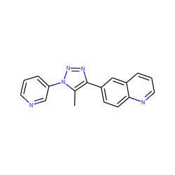 Cc1c(-c2ccc3ncccc3c2)nnn1-c1cccnc1 ZINC000045317973