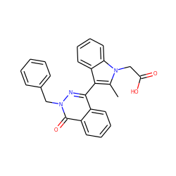 Cc1c(-c2nn(Cc3ccccc3)c(=O)c3ccccc23)c2ccccc2n1CC(=O)O ZINC000095561920