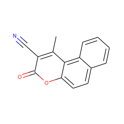 Cc1c(C#N)c(=O)oc2ccc3ccccc3c12 ZINC000000479993