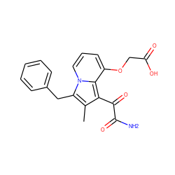 Cc1c(C(=O)C(N)=O)c2c(OCC(=O)O)cccn2c1Cc1ccccc1 ZINC000001544112