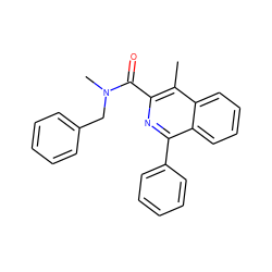 Cc1c(C(=O)N(C)Cc2ccccc2)nc(-c2ccccc2)c2ccccc12 ZINC000013765096