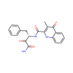 Cc1c(C(=O)N[C@@H](Cc2ccccc2)C(=O)C(N)=O)[nH]c2ccccc2c1=O ZINC000028979692