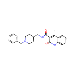 Cc1c(C(=O)NCC2CCN(Cc3ccccc3)CC2)c(=O)[nH]c2ccccc12 ZINC000169312690