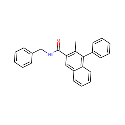 Cc1c(C(=O)NCc2ccccc2)cc2ccccc2c1-c1ccccc1 ZINC000013525324