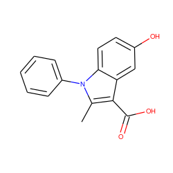 Cc1c(C(=O)O)c2cc(O)ccc2n1-c1ccccc1 ZINC000000309669