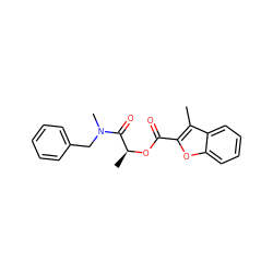 Cc1c(C(=O)O[C@@H](C)C(=O)N(C)Cc2ccccc2)oc2ccccc12 ZINC000002635781