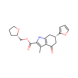 Cc1c(C(=O)OC[C@@H]2CCCO2)[nH]c2c1C(=O)C[C@@H](c1ccco1)C2 ZINC000004101487