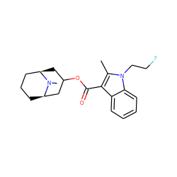 Cc1c(C(=O)OC2C[C@@H]3CCC[C@H](C2)N3C)c2ccccc2n1CCF ZINC001772573244