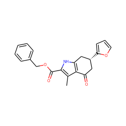 Cc1c(C(=O)OCc2ccccc2)[nH]c2c1C(=O)C[C@@H](c1ccco1)C2 ZINC000006577800