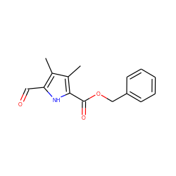 Cc1c(C=O)[nH]c(C(=O)OCc2ccccc2)c1C ZINC000029469204