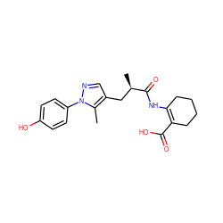 Cc1c(C[C@@H](C)C(=O)NC2=C(C(=O)O)CCCC2)cnn1-c1ccc(O)cc1 ZINC000034853231