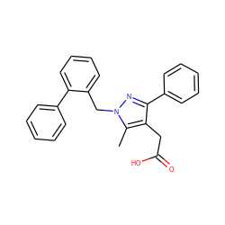 Cc1c(CC(=O)O)c(-c2ccccc2)nn1Cc1ccccc1-c1ccccc1 ZINC000096270534