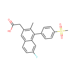 Cc1c(CC(=O)O)cc2ccc(F)cc2c1-c1ccc(S(C)(=O)=O)cc1 ZINC000205729103