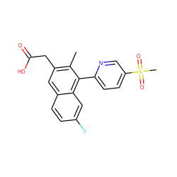 Cc1c(CC(=O)O)cc2ccc(F)cc2c1-c1ccc(S(C)(=O)=O)cn1 ZINC000205730448