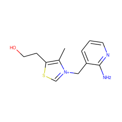 Cc1c(CCO)sc[n+]1Cc1cccnc1N ZINC000028976174