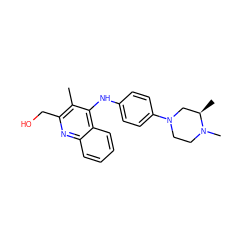 Cc1c(CO)nc2ccccc2c1Nc1ccc(N2CCN(C)[C@H](C)C2)cc1 ZINC000052962010