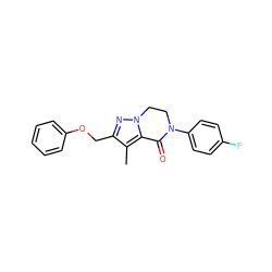 Cc1c(COc2ccccc2)nn2c1C(=O)N(c1ccc(F)cc1)CC2 ZINC000205366985