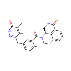 Cc1c(Cc2ccc(F)c(C(=O)N3CCc4cccc5c4[C@@H]3CNC5=O)c2)n[nH]c(=O)c1C ZINC000095584359