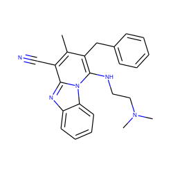 Cc1c(Cc2ccccc2)c(NCCN(C)C)n2c(nc3ccccc32)c1C#N ZINC000000639657