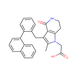 Cc1c(Cc2ccccc2-c2cccc3ccccc23)c2c(n1CC(=O)O)CCNC2=O ZINC000205439674