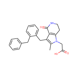 Cc1c(Cc2ccccc2Cc2ccccc2)c2c(n1CC(=O)O)CCNC2=O ZINC000205465249