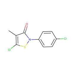 Cc1c(Cl)sn(-c2ccc(Cl)cc2)c1=O ZINC000000225269