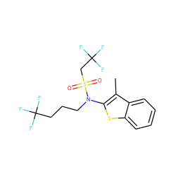 Cc1c(N(CCCC(F)(F)F)S(=O)(=O)CC(F)(F)F)sc2ccccc12 ZINC000115234370