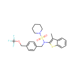 Cc1c(N(Cc2ccc(COC(F)(F)F)cc2)S(=O)(=O)N2CCCCC2)sc2ccccc12 ZINC001772603581