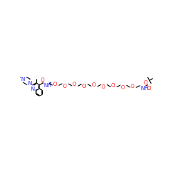 Cc1c(N2CCN(C)CC2)nc2ccccc2c1C(=O)NCCOCCOCCOCCOCCOCCOCCOCCOCCOCCNC(=O)OC(C)(C)C ZINC000095550896