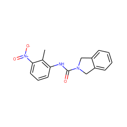 Cc1c(NC(=O)N2Cc3ccccc3C2)cccc1[N+](=O)[O-] ZINC000106316562