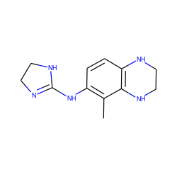 Cc1c(NC2=NCCN2)ccc2c1NCCN2 ZINC000013757898