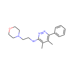 Cc1c(NCCN2CCOCC2)nnc(-c2ccccc2)c1C ZINC000027900863