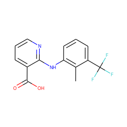 Cc1c(Nc2ncccc2C(=O)O)cccc1C(F)(F)F ZINC000000001467