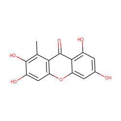 Cc1c(O)c(O)cc2oc3cc(O)cc(O)c3c(=O)c12 ZINC000014761282