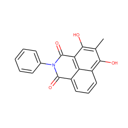 Cc1c(O)c2c3c(cccc3c1O)C(=O)N(c1ccccc1)C2=O ZINC000006493247