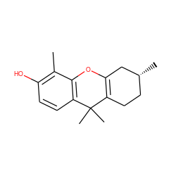 Cc1c(O)ccc2c1OC1=C(CC[C@@H](C)C1)C2(C)C ZINC000299823082