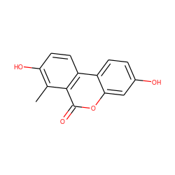 Cc1c(O)ccc2c1c(=O)oc1cc(O)ccc12 ZINC000028571855