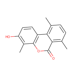 Cc1c(O)ccc2c1oc(=O)c1c(C)ccc(C)c12 ZINC000028571114