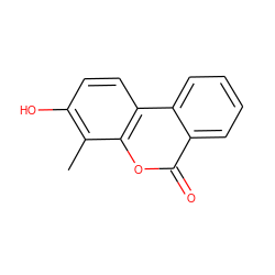 Cc1c(O)ccc2c1oc(=O)c1ccccc12 ZINC000005921519