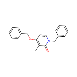 Cc1c(OCc2ccccc2)ccn(Cc2ccccc2)c1=O ZINC000049000056