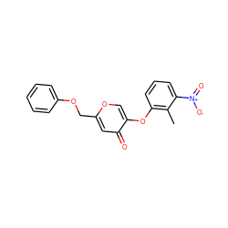 Cc1c(Oc2coc(COc3ccccc3)cc2=O)cccc1[N+](=O)[O-] ZINC000473112054