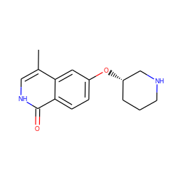 Cc1c[nH]c(=O)c2ccc(O[C@H]3CCCNC3)cc12 ZINC000060325633