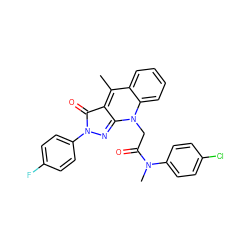 Cc1c2c(=O)n(-c3ccc(F)cc3)nc-2n(CC(=O)N(C)c2ccc(Cl)cc2)c2ccccc12 ZINC000101449274