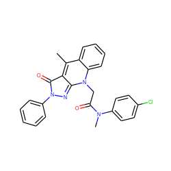 Cc1c2c(=O)n(-c3ccccc3)nc-2n(CC(=O)N(C)c2ccc(Cl)cc2)c2ccccc12 ZINC000101449265